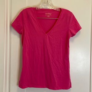 Lily Pulitzer Michele top capri pink size small